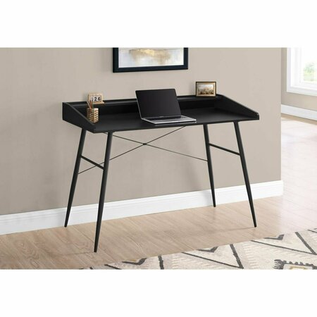 DAPHNES DINNETTE 48 in. Metal Computer Desk Black - Black DA3593942